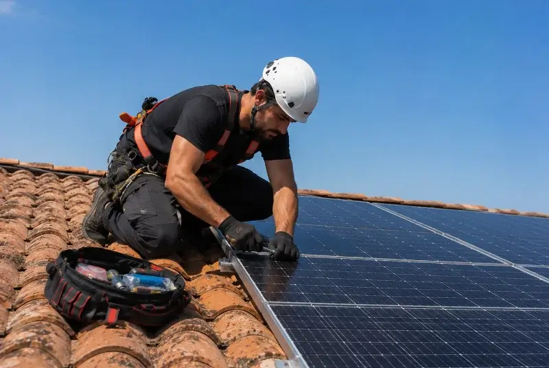 Maintenance et monitoring de panneaux solaires à Quiberon