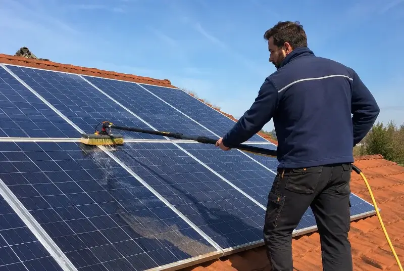 Nettoyage et entretien de panneaux solaires à Quiberon
